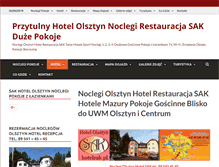 Tablet Screenshot of hotelsak.pl